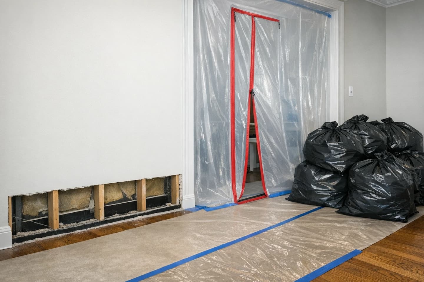 Restoration tear-out services in Boston with clean containment