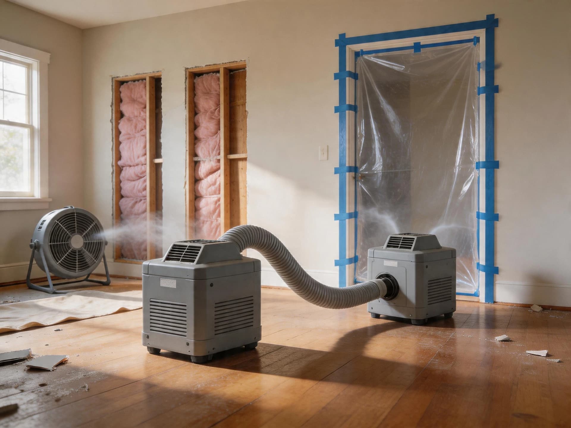 Air scrubber rental for mold remediation and air cleaning in Boston