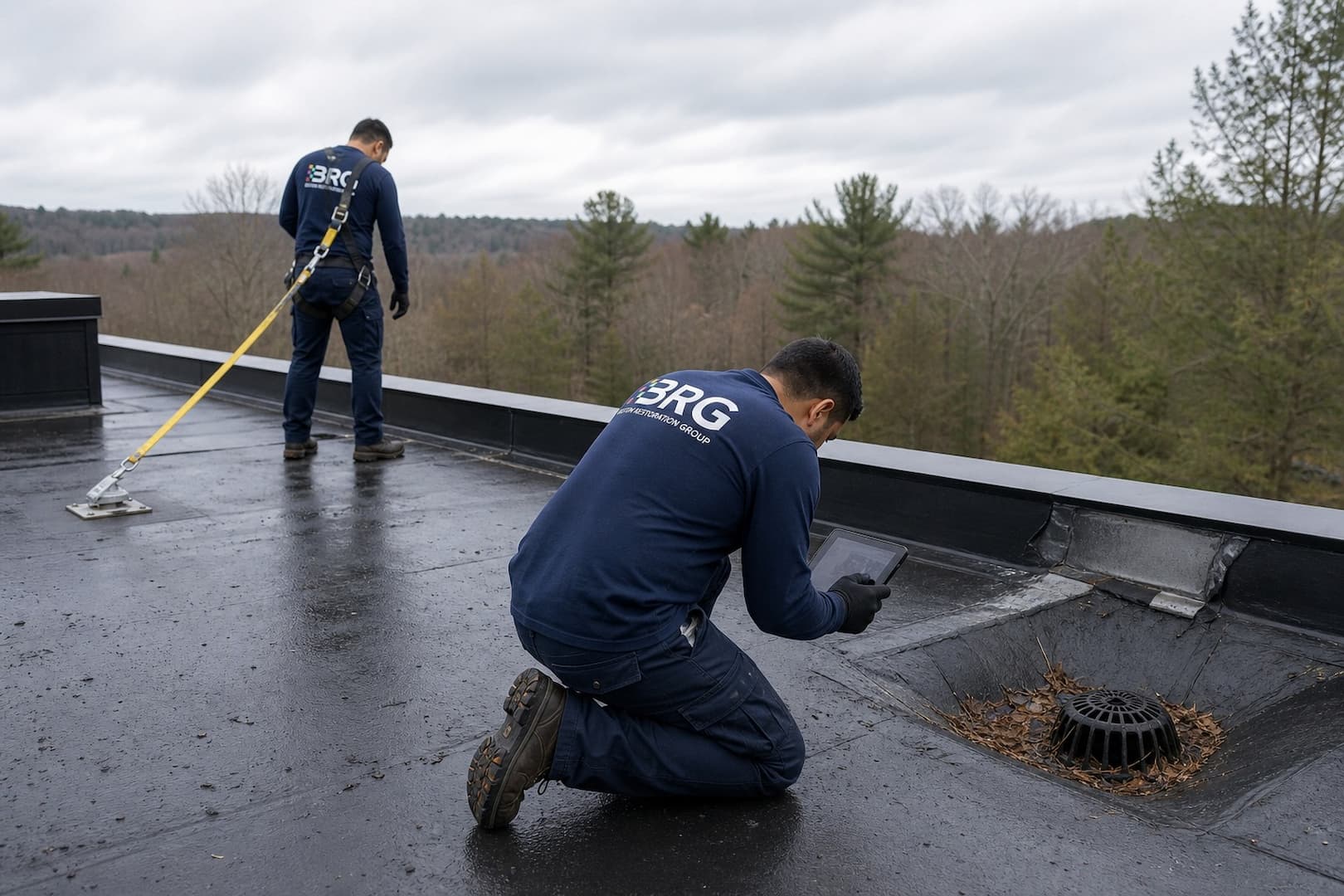 Boston Restoration Group restoration team and equipment