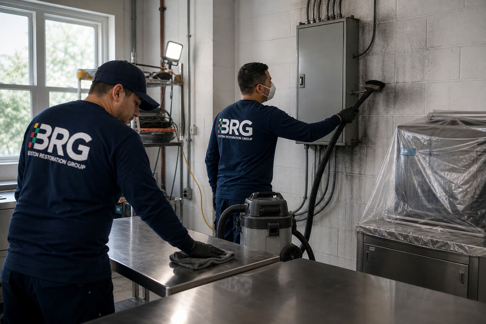 Boston Restoration Group branded restoration fleet