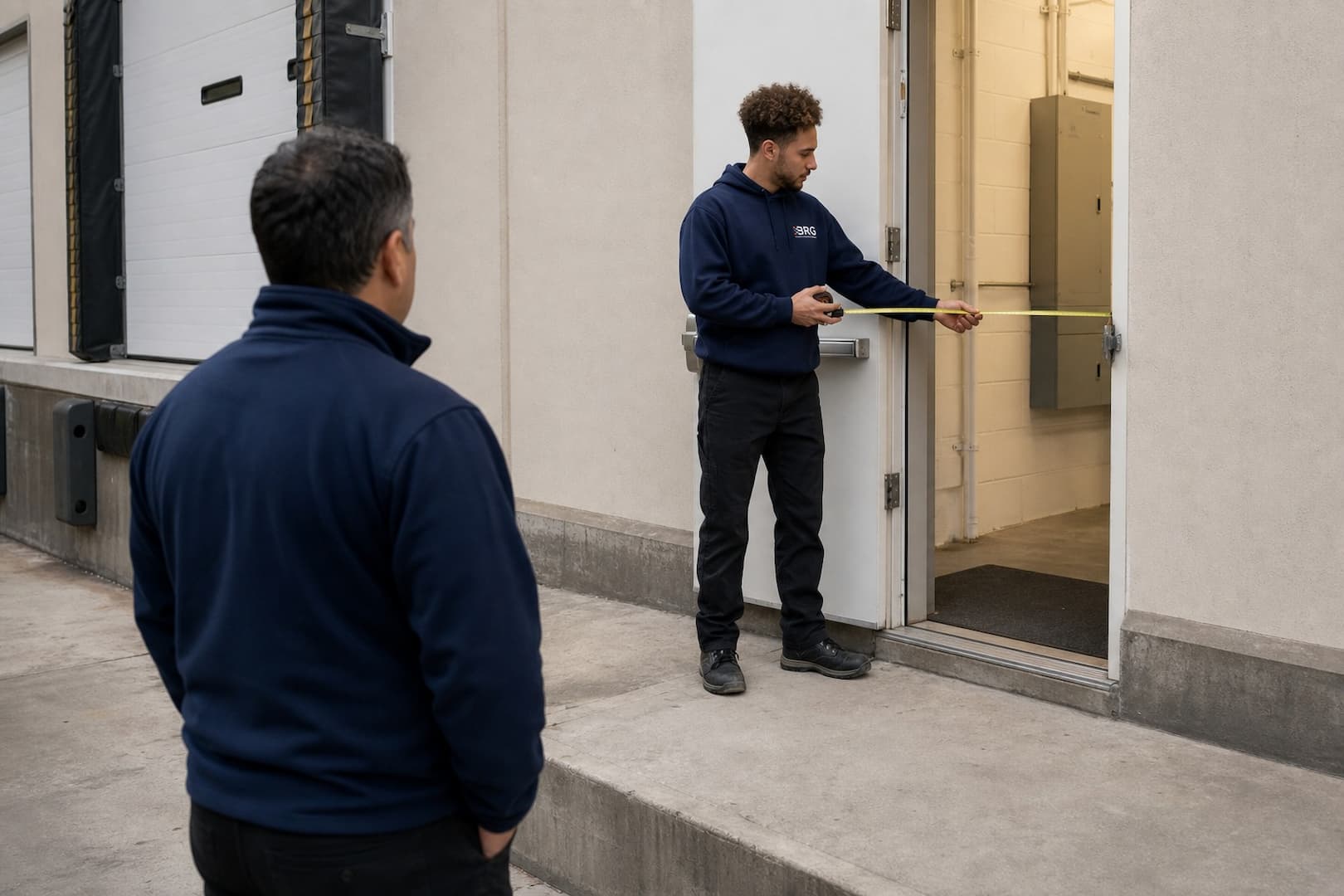 Review of restoration equipment access at a commercial loading area