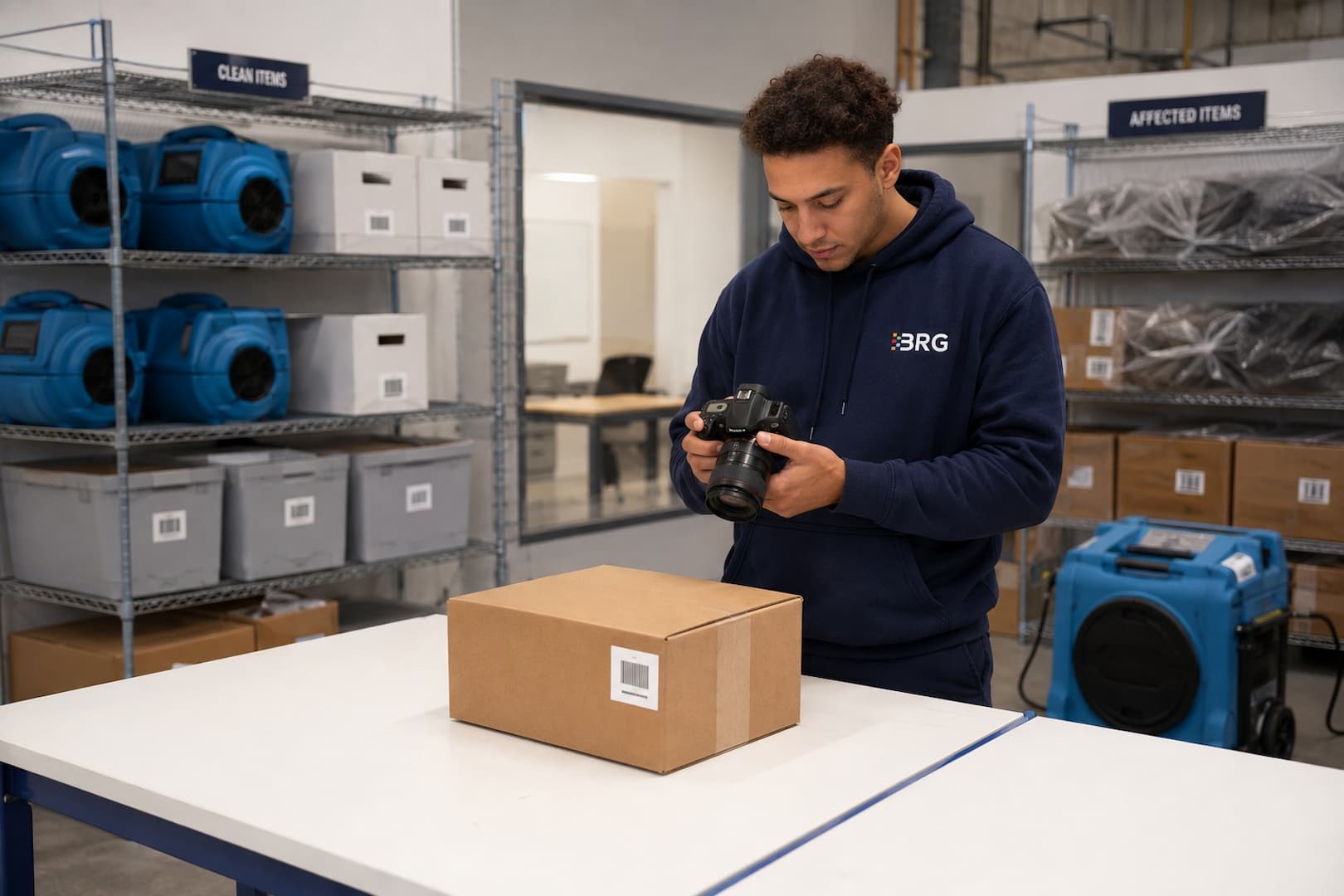 Commercial contents inventory and condition documentation
