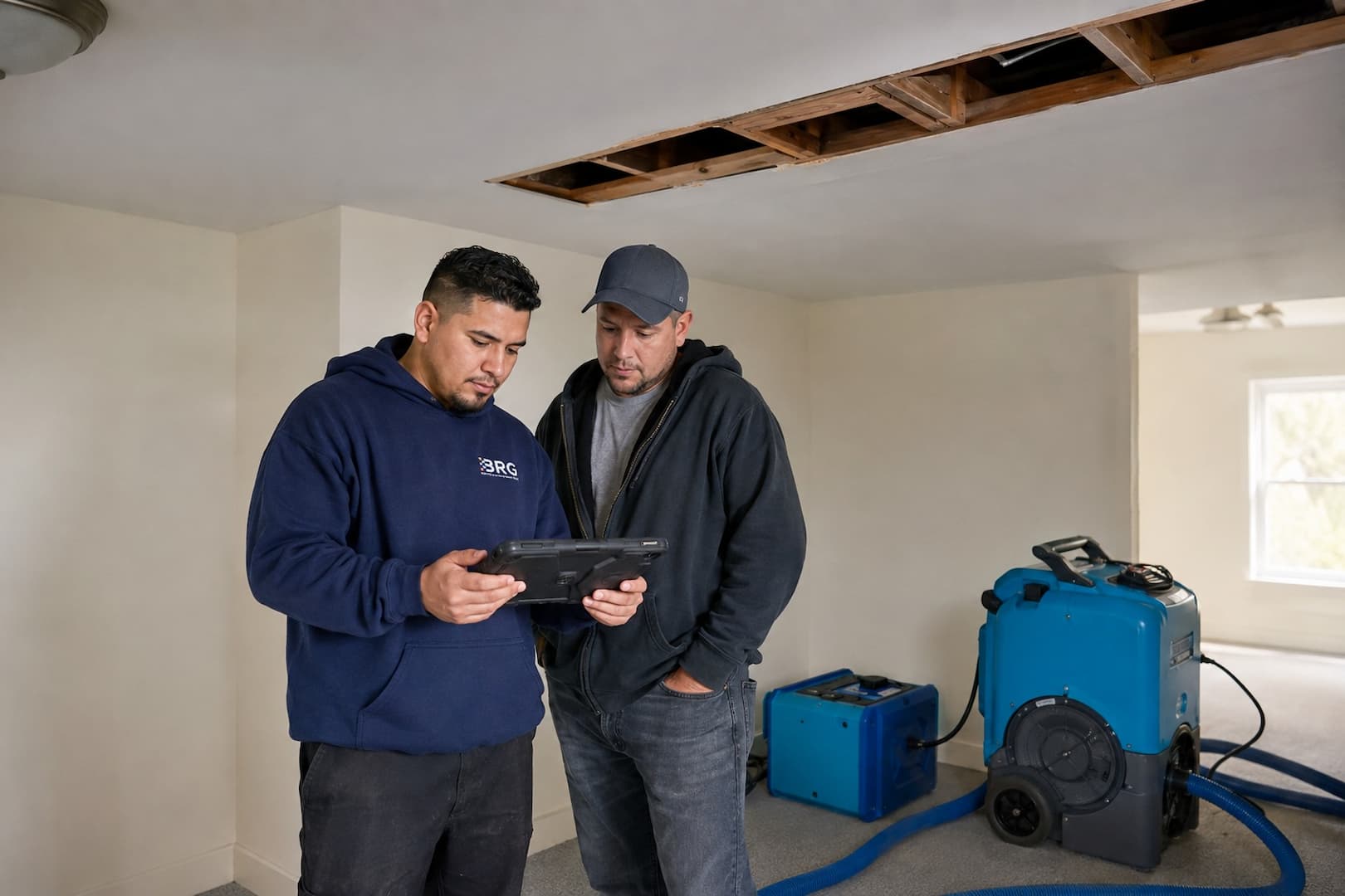 Storm damage documentation prepared for repair planning