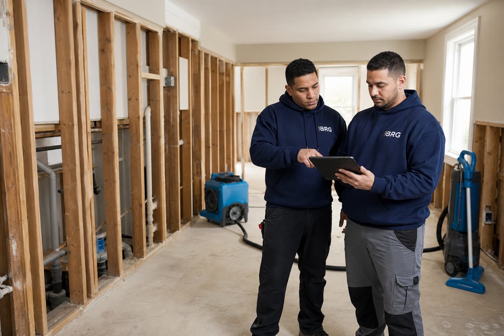 Clean repair-ready framing after selective tear-out